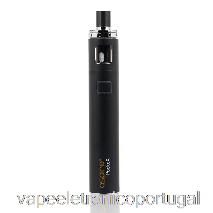 Vape Eletrônico Aspire Pockex Aio Starter Kit Preto